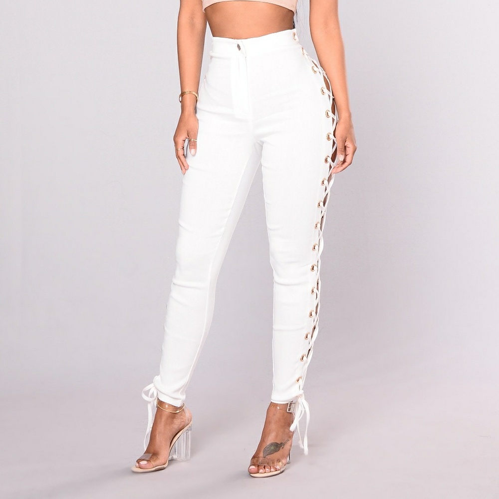 Fashion Nova cross my side pants